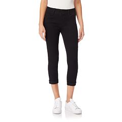  No Boundaries Women's Juniors' Black Capri Leggings