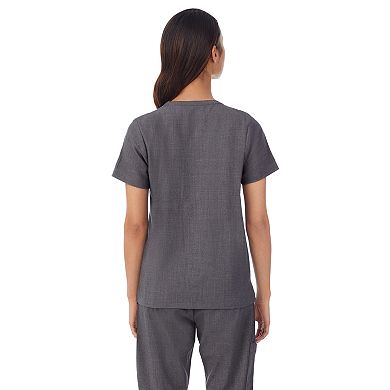 Petite Cuddl Duds® Scrubs Top With 2 Pockets