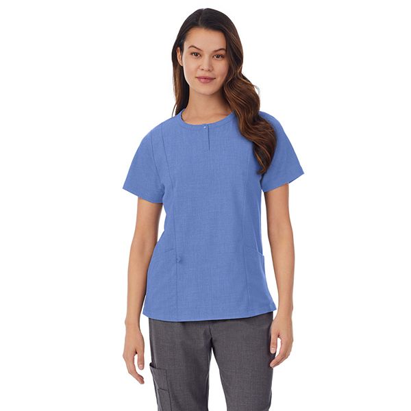 Petite Cuddl Duds® Scrubs Top With 2 Pockets