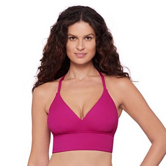 Women's Eco Beach Rib Longline Bralette Swim Top