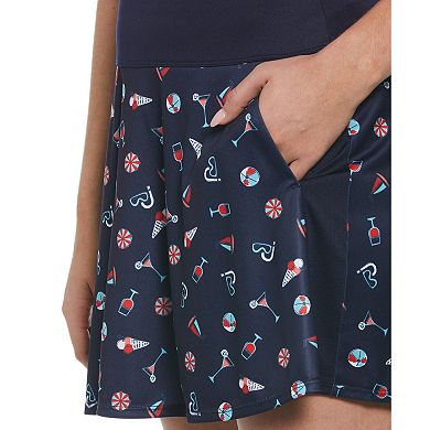 Women's Grand Slam Summer Fun Printed Golf Skort