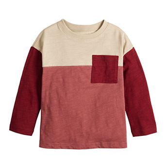 Toddler Boy Jumping Beans® Long Sleeve Colorblock Pocket T-Shirt