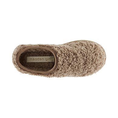 madden girl Women's Faux Fur Clogs