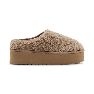 madden girl Women's Faux Fur Clogs