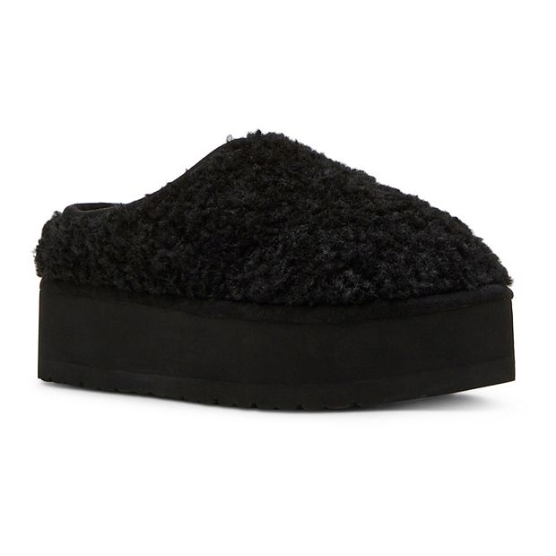 Fur clogs women's shoes deals
