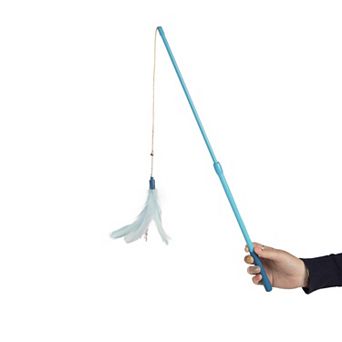 SmartyKat Frisky Flyer Feather Extendable Wand Cat Toy