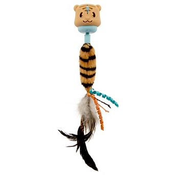 SmartyKat Twist 'N Twirl Electronic Motion Cat Toy with USB Rechargeable Battery & Twirling Feathered Teaser Tail