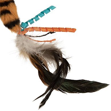 SmartyKat Twist 'N Twirl Electronic Motion Cat Toy with USB Rechargeable Battery & Twirling Feathered Teaser Tail