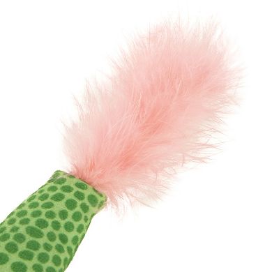 SmartyKat Crinkle Creeper Plush Snake Kicker Cat Toy with Catnip Filled Tail