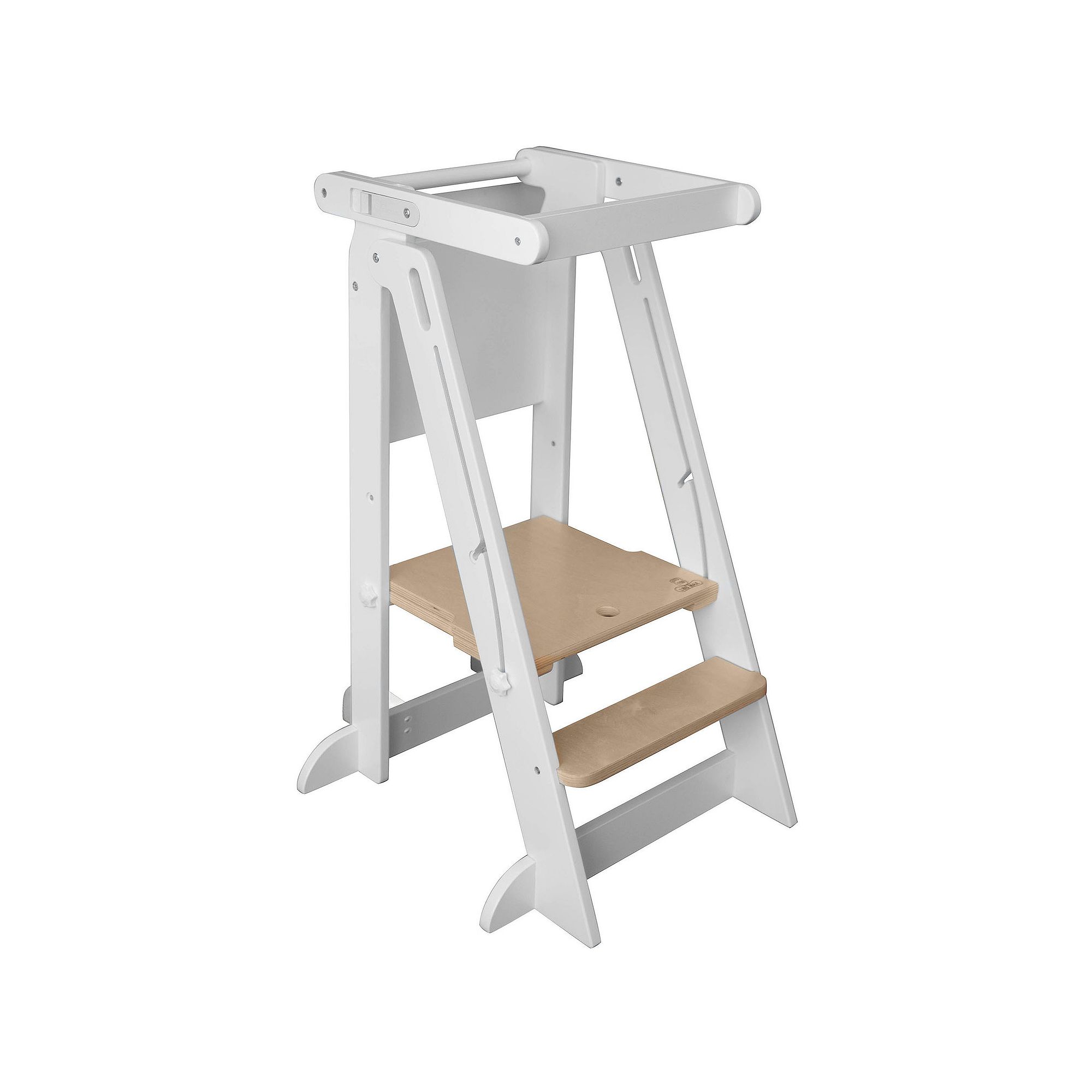 Little Partners Learn N Fold Learning Tower, Soft White W Natural