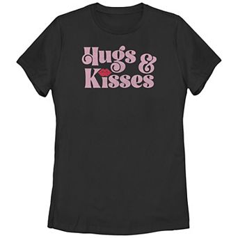 Juniors' Hugs And Kisses Graphic Tee