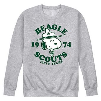 Men's Peanuts Beagle Scout 50 Years Fleece Sweatshirt