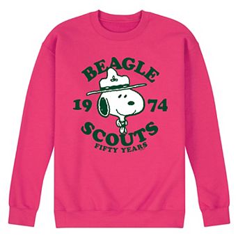Men's Peanuts Beagle Scout 50 Years Fleece Sweatshirt