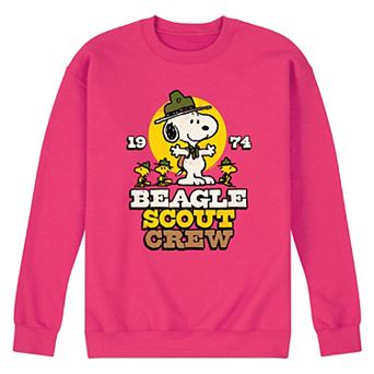 Men's Peanuts Beagle Scout Crew Fleece Sweatshirt