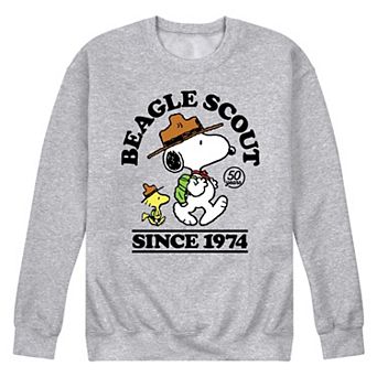 Men's Peanuts Beagle Scout Since 1974 Fleece Sweatshirt