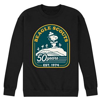 Men's Peanuts Beagle Scout Mountain Top Fleece Sweatshirt