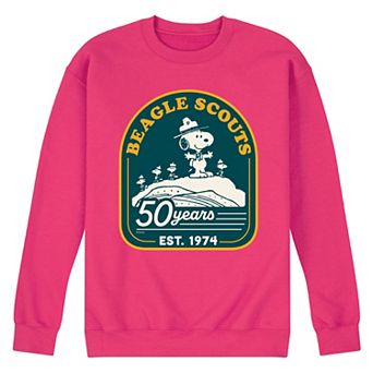 Men's Peanuts Beagle Scout Mountain Top Fleece Sweatshirt