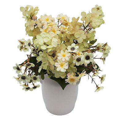 Hydrangea Arrangement In Ceramic