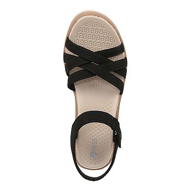 Bzees Rhythm Women's Strappy Wedge Sandals