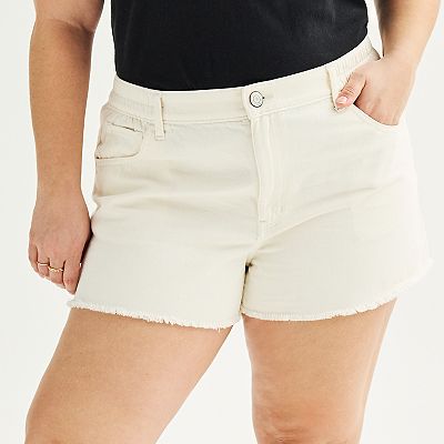 Juniors SO Mid Rise Elastic Waist Shorts