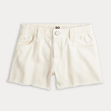 Juniors SO® Frayed Cutoff Shorts