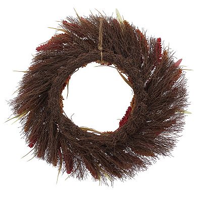 Artificial Tri-Color Lavender Wreath