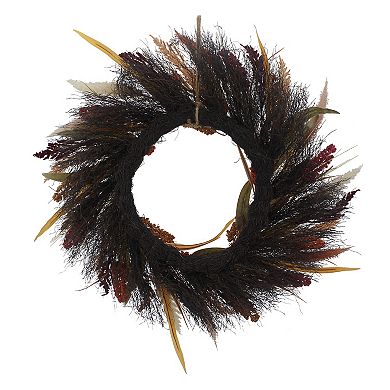 Artificial Tricolor Heather Wreath