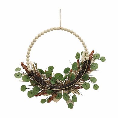 Artificial Beaded Heather Wreath