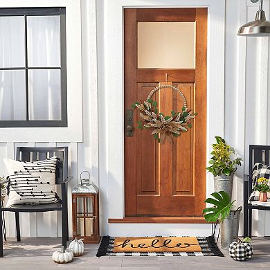 Artificial Beaded Heather Wreath