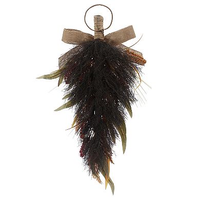 Artificial Tricolor Heather Teardrop Decor