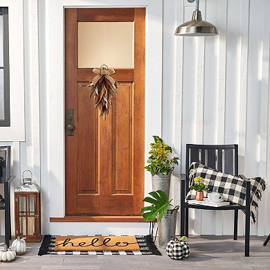 Artificial Tricolor Heather Teardrop Decor