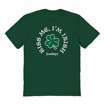 Men's St Patrick's Day Kiss Me Irish Graphic Tee