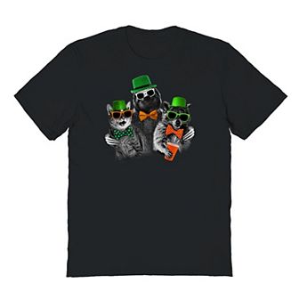 Men's St Patrick's Day St Pats Animal Trio Graphic Tee