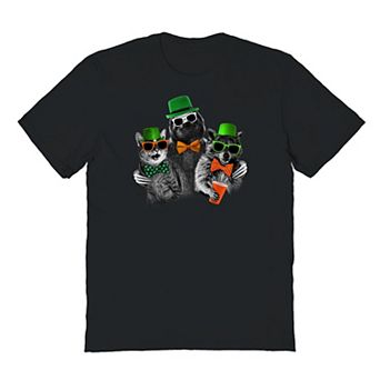 Men's St Patrick's Day St Pats Animal Trio Graphic Tee