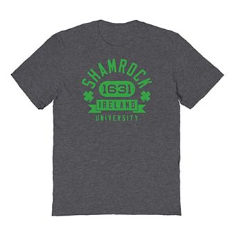 Men's St Patrick's Day Shamrock University Graphic Tee