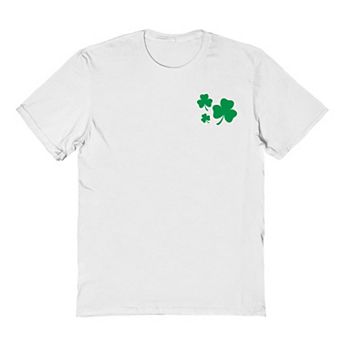 Men's St Patrick's Day Green Shamrock Pocket Graphic Tee