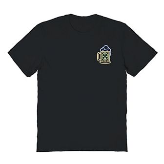 Men's St Patrick's Day Lucky Beer Mug Graphic Tee