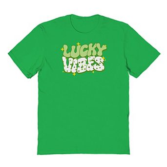 Men's St Patrick's Day Lucky Vibes Graphic Tee