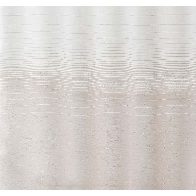 Dainty Home Linea Ombre Striped Linen Textured Shower Curtain