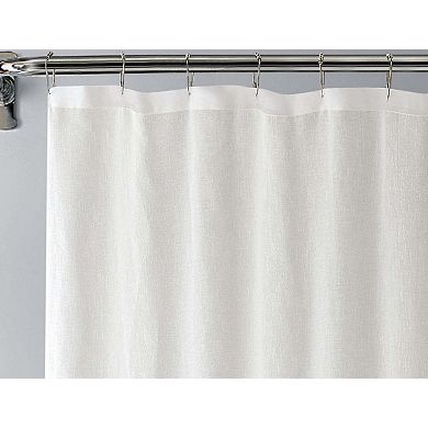 Dainty Home Linea Ombre Striped Linen Textured Shower Curtain