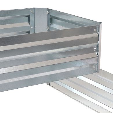 2-tier Galvanized Steel Raised Garden Bed