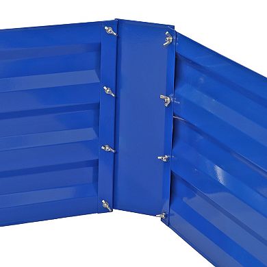 4x4 Ft (1.2x1.2 M) Galvanized Steel Square-shaped Raised Garden Bed