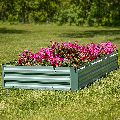 3 X 6 Ft Galvanized Steel Rectangle Raised Garden Bed