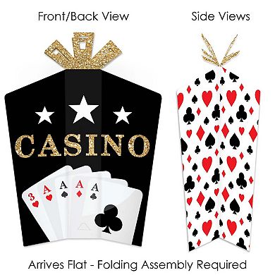 Big Dot Of Happiness Las Vegas - Table Decor - Casino Party Fold & Flare Centerpieces - 10 Ct