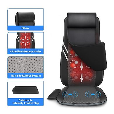 Snailax Shiatsu Neck Back Massager With Heat, Full Body Seat Massage Cushion, Massage Chair Pad