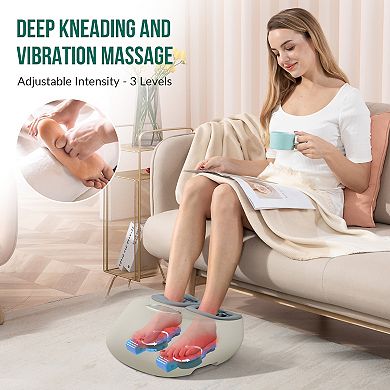 Snailax Shiatsu Foot Massager Machine, Deep Kneading Foot Massager With Heat, Foot Blood Circulation