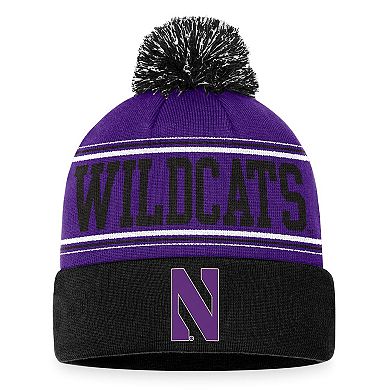 Men's Top of the World  Purple Northwestern Wildcats Draft Cuffed Knit Hat with Pom