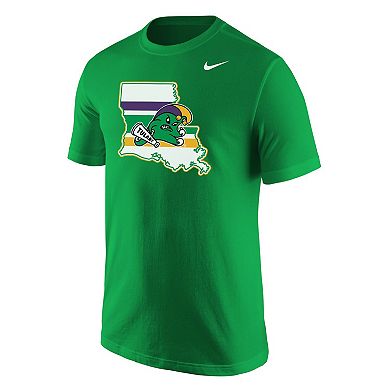 Men's Nike Green Tulane Green Wave Mardi Gras T-Shirt