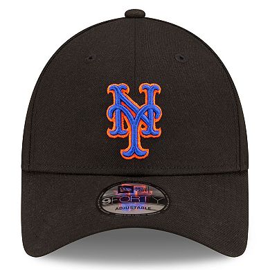 Men's New Era  Black New York Mets Alternate The League 9FORTY Adjustable Hat
