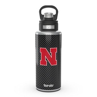 Tervis Nebraska Huskers 32oz. Carbon Fiber Wide Mouth Water Bottle